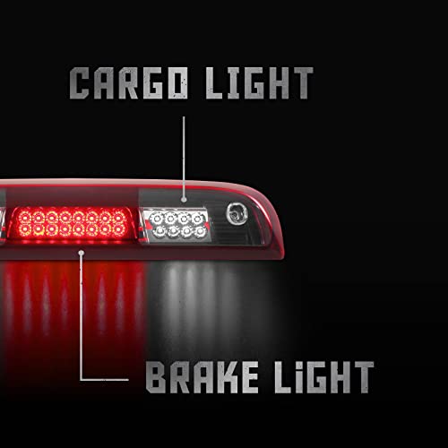 High Mount Stop Third Brake Light, Compatible with 2014-2018 Chevy Silverado/GMC Sierra 1500 2500HD 3500HD Third Center Cargo Rear LED 3rd Brake Light Bar Taillight (Red) - Image 7