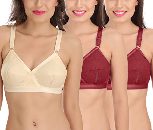 Image of SONA Perfecto Plus Size Cotton Bra for Woman Full Coverage Pack of 1