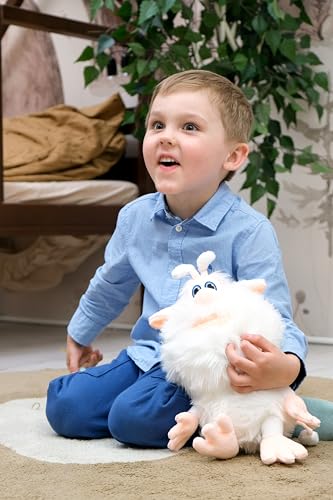 Talking Booba Kuscheltier 34 cm – Offizieller Zeichentrick-Charakter aus der beliebten TV-Serie – Interaktives Plüschtier mit Sprachfunktion – Lustiges Geschenk für Kinder, Jungen & Mädchen