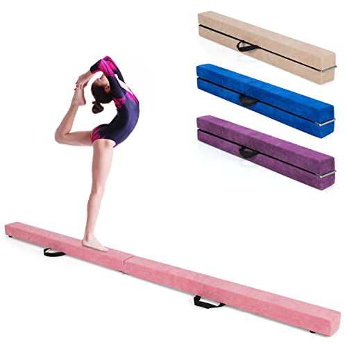GOPLUS Trave Ginnastica Equilibrio Pieghevole 210x10x6,5 cm