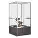 Emmtore Vogelvoliere Innen Außen Aufzuchtkäfig,All-in-One-Vogelkäfig Außenvoliere Käfig Vogelhaus Voliere,Verzinkter Stahl Vogelkäfig,Anthrazit,111 x 107 x 211.5 cm