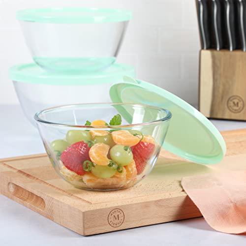 Martha-Stewart-Summersol-6-Piece-676-oz-507-oz-338-oz-Borosilicate-Glass-Mixing-Bowl-wPP-Martha-Blue-Lids Martha Stewart Summersol 6 Piece 676 oz 507 oz 338 oz Borosilicate Glass Mixing Bowl wPP Martha Blue Lids