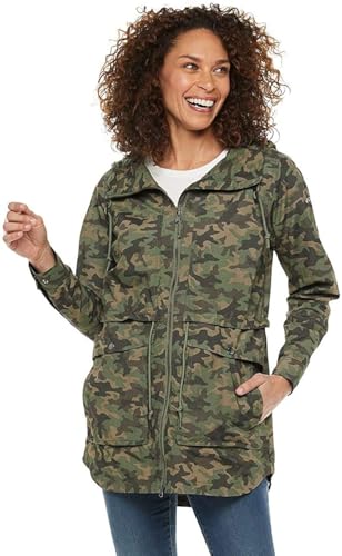 Columbia west bluff Light Jacket camo Green Women sz XS