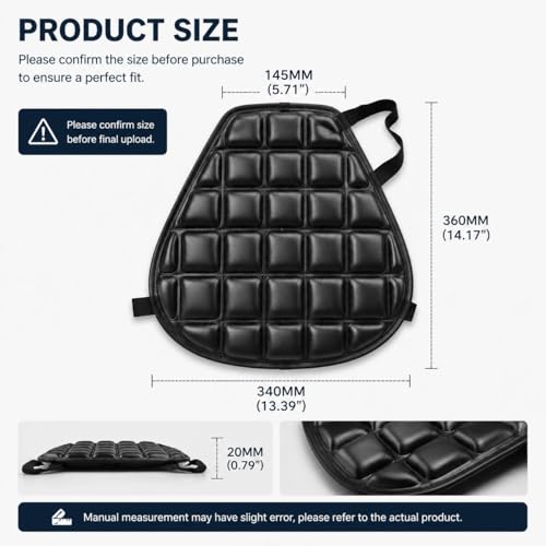 Funda de asiento cómoda de PU suave para moto Vmoto TC MAX 2019-2026 7
