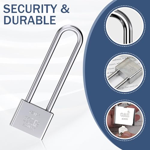 Lengthened Padlock with 3 Keys - Image 3