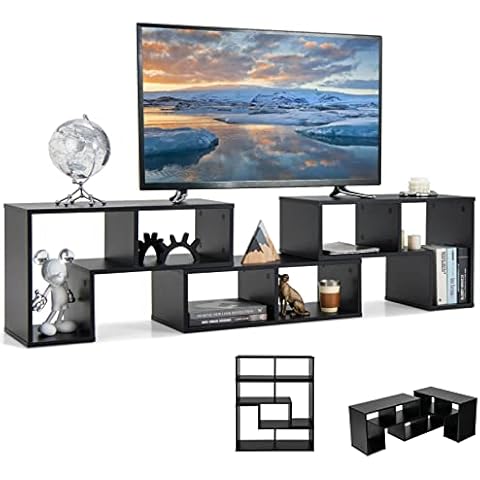 COSTWAY Modern Adjustable TV Stand Cover