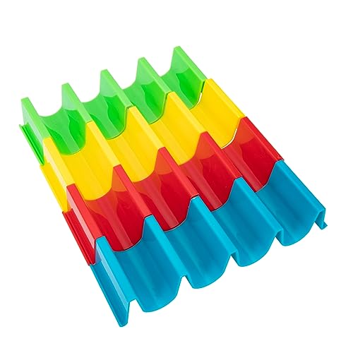 HOLIDYOYO 4pcs Taco Stand Taco Truck Tray Taco Holder Stands Burritos and Tortillas Holder Serving Tray Food Trays Taco Display Tray Tabletop Accessories Para Taco Grill Colorful Plastic