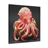 YAPING Pulpo hecho de porche de sandía, 30 x 30 cm