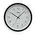 GRAINGER APPROVED Analog Clock, 13-3/4 in, Black