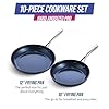 Blue Diamond Cookware Hard Anodized Ceramic Nonstick, 10" and 12" Frying Pan Skillet Set, PFAS-Free, Dishwasher Safe, Oven Safe, Grey #2