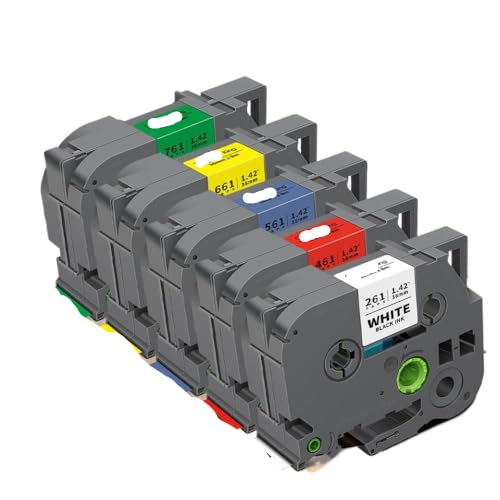 TZE-261 161 461 561 661 761 PT-P910BT T-P900 Labeller�p�̃��x���e�[�v���j�o�[�T���t�B�b�g��5�̃s�[�X??36mm(Mix Color)