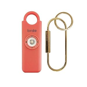 She’s Birdie–The Original Personal Safety Alarm for Women by Women–130dB Siren, Strobe Light and Key Chain in 5 Pop…