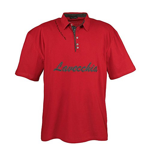 Chemise à bouton bas Lavecchia pour homme grande taille en pur coton confortable