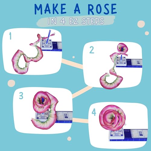 E-Z Bowz EZ-BR Bow Maker With Rose And Flower Maker Attachment - Easy Bow And Flower Maker Tool Kit For Ribbon thumb #5