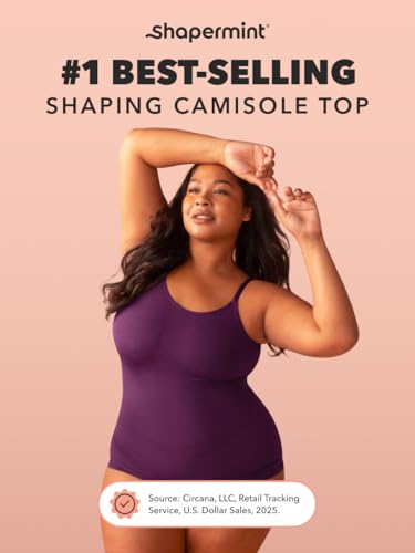 Image of SHAPERMINT Womens Tops - Scoop Neck Cami Body Shaper for Women, Shapewear Tummy Control, Camisole Tank Tops for Women