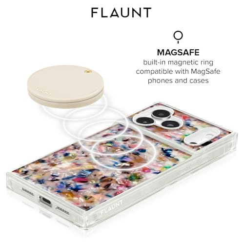 Flaunt MagSafe Compact Makeup Mirror - Magnetic Mirror with Slim Covered Design - Travel Accessory for All MagSafe Compatible iPhones & Cases - for Back Camera Selfies, Vlogging - Nude by FLAUNT - Image 4