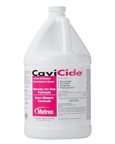 Metrex CaviCide Surface Disinfectant Cleaner, 13-1000 – Multi-Purpose Disinfectant, Decontaminant & Cleaner for Medical Devices, NICU, Operating Rooms, Patient Care Areas, Labs, Schools – 1 Gallon