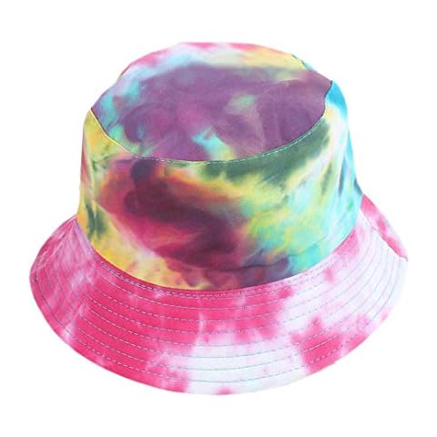 Surkat Bucket Hat Tie Dye Reversible Fisherman Summer Beach Sun Hats for Women Cover