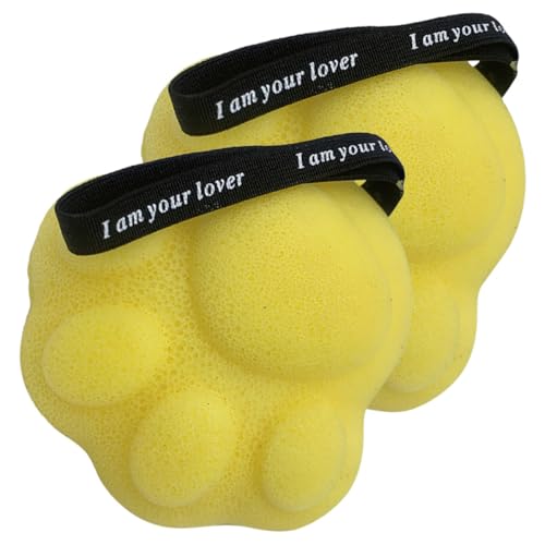 Genérico Esponja de Baño Tipo Panal Xl Color Amarillo Queso 2 Piezas, Esponja Flexible para Ducha y Exfoliación Corporal, Lavadora de Espalda para Mujeres, Adecuada para Limpieza Profunda