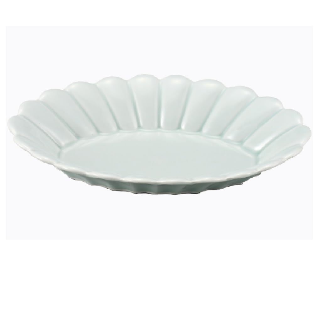 Amazon | 波佐見焼 キクワリ 楕円皿(5枚組) (大, 青磁) | 小皿 通販