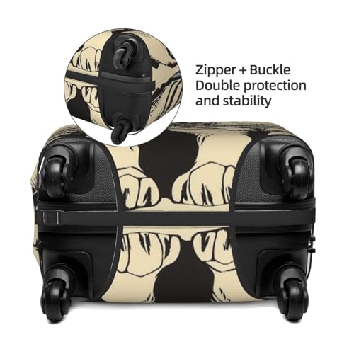 Two Tigers Vintage Elastic Travel Luggage Covers Dustproof Scratch-Resistant Suitcase Protector Fit 22-24 Inch2
