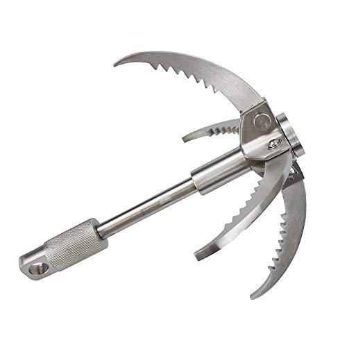 YUEWO Grappling Hook Folding Survival Claw Multifunctional Camping Survival Rock Climbing Mountaineering Tools Hiking Tree Rock Mountain Climbing