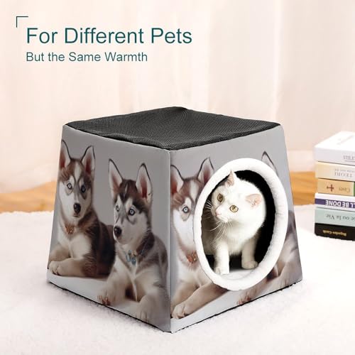 Capsule d'espace chaude et douce, maison isolante pour chat - 8
