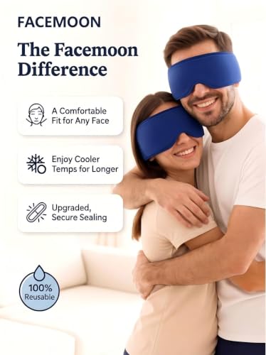 Image of Cooling Gel Eye Mask for Puffy Eyes, Migraine & Headache Relief, Full Eye-Area Cold Compress for Eyes & Temples, FSA Eligible HSA Reusable Eye Ice Pack for Swelling & Post-Surgery Recovery