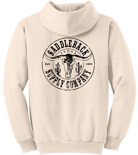 Saddleback Supply Men's Desert Skull Logo Pullover Hoodies