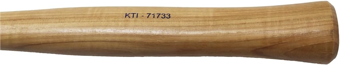 K Tool International 71733 32 oz. Brass Ball Pein Hammer with Hickory Wooden Handle for Garages, Repair Shops and DIY, Solid Brass Head, Non Sparking, 1-1/2" Head, Made in USA