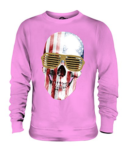 Sweat-shirt Candymix Crâne USA imprimé étoiles et rayures pour homme et femme