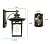 Tosalhql Modern Porch Light Wall Mount Black Exterior Light Wall Lantern for House Front Porch Patio Waterproof Outdoor Light Aluminum Clear Glass 1PK