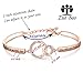 Zuo Bao Christian Gift Religious Jewelry Psalm 46:5 God is Within Her She Will Not Fall Bracelet Bible Verse Bracelet Gift For Godmother (God Is RG)