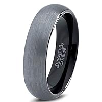 Algopix Similar Product 1 - Tungsten Wedding Band Ring 6mm for Men