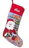 Needlepoint Christmas Stocking: Workshop Santa
