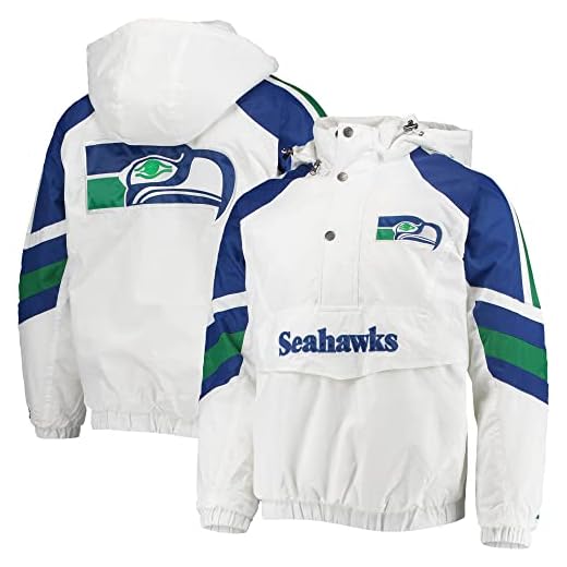Starter Men's White/Royal New York Giants Thursday Night Gridiron Half-Zip Pullover Jacket