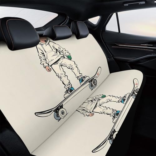 Housse de voiture pour chien durable et imperméable style skateboard