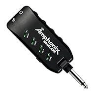 Ideal Carry-On/Bedroom Guitar Multi-Effects with Headphone Amplifier for Silent Practicing 6 AMP Modules with Clean, Overdrive and Distortion Amp Models Based on Amplifiers with Cab Sim Guitar Headphone Built-in Modulation, Delay and Reverb Effect Mo...