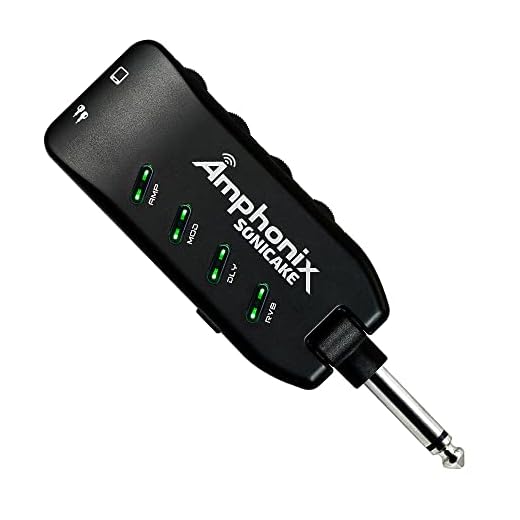 SONICAKE Mini Amplificador de Auriculares de Guitarra Bluetooth Multi-Efectos Plug-In USB Cargable Portátil Amphonix