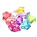 PMLAND Clear Fake Ice Rocks – 180 Pcs Large Multicolor Assorted Acrylic Gems Crushed Plastic Diamonds Vase Filler for Centerpieces, Theme Decor, Holidays, Parties, Aquarium & Table Scatter