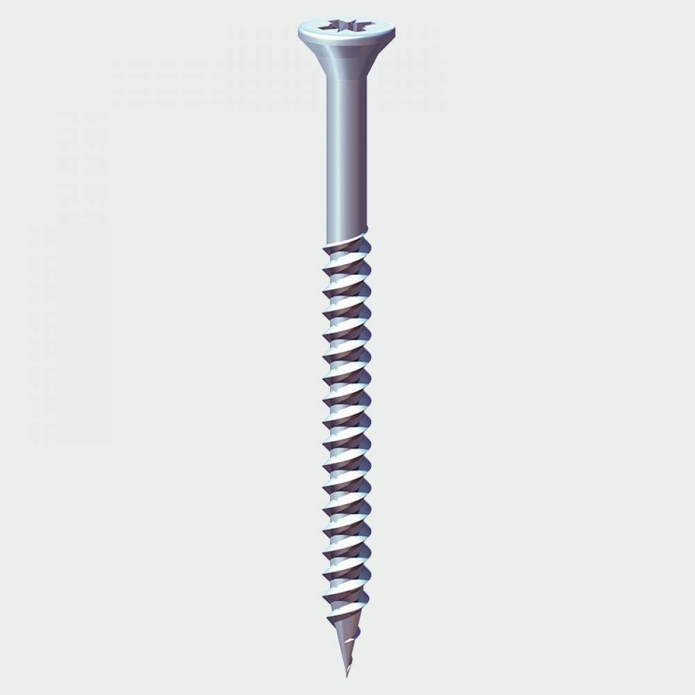 TIMCO Twin-Threaded Woodscrews - PZ - Double Countersunk - 5 x 5/8 - Zinc Plated - Box of 200, Silver, 5x5/8