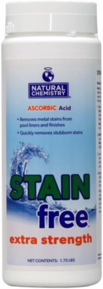 Extra Strength Stain Free, 1.75 lb, Single, Removes Metal Stains from Pool Liners & Finishes, Compatible with All Sanitizing Systems