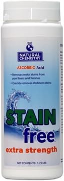 Natural Chemistry Extra Strength Stain Free, 1.75 lb, Single, Removes Metal Stains from Pool Liners & Finishes, Compatible with All Sanitizing Systems