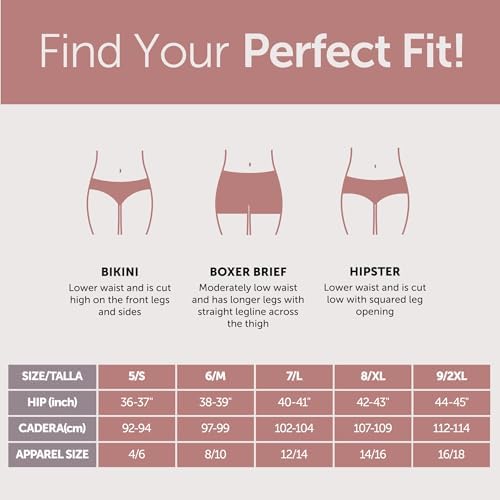Hanes Women's 6 Pack Core Cotton Brief Panty, Neutrals, X Large — view 8