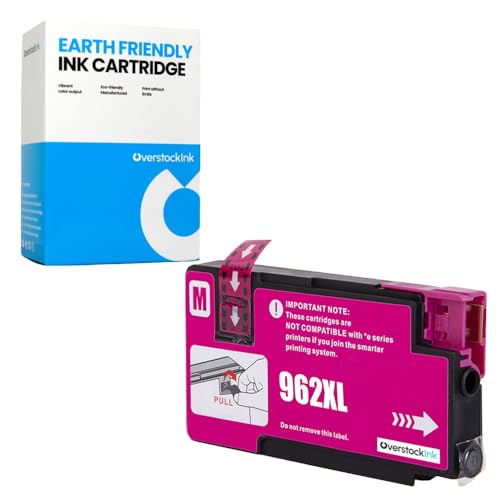 OverstockInk 962XL Magenta Ink Cartridge High Yield for HP 962 XL Compatible for HP 962 Work with OfficeJet Pro 9019e 9020 9020e 9022 9022e 9023 9025 9025e 9026 Printer (1 Magenta)
