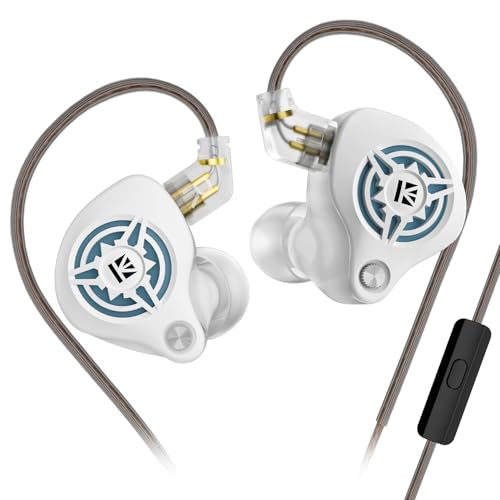 Yinyoo KBEAR BK1 - Auriculares para videojuegos con micrófono, 10 mm Dynamic Driver Gaming, auriculares para jugadores FPS, cable OFC 5N, conector jack de 3,5 mm, compatible con PC, Xbox, PS5, Switch