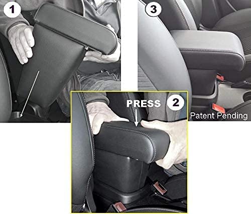 Bracciolo PREMIUM compatibile per 500L RESTYLING (Maggio 2017-2022) in TESSUTO NERO - REGOLABILE IN LUNGHEZZA bracciolo compatibile 500L