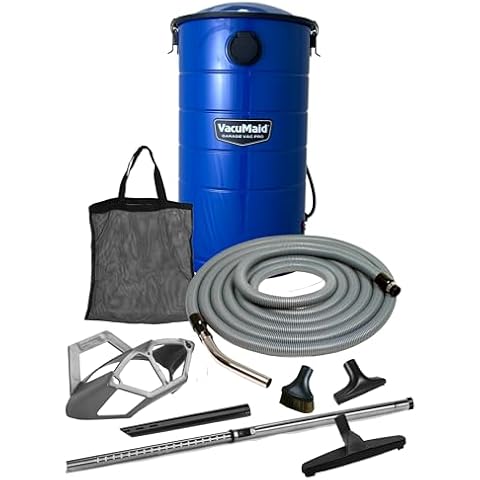 VacuMaid GV50BPRO Professional Wall Mounted Garage and Car Vacuum with 50 ft. Hose and Tools Cover