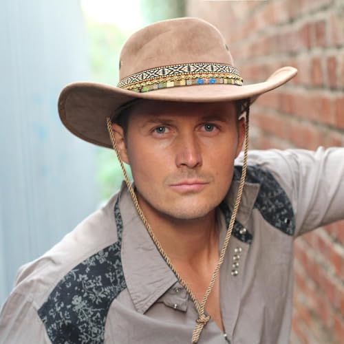 Image of Cowboy Hat Bands for Men and Women,Hatbands Belt for Cowboy /Western /Fedora /Cowgirl Hats Multicolor