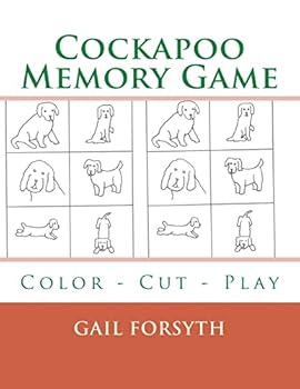 Paperback Cockapoo Memory Game: Color - Cut - Play Book